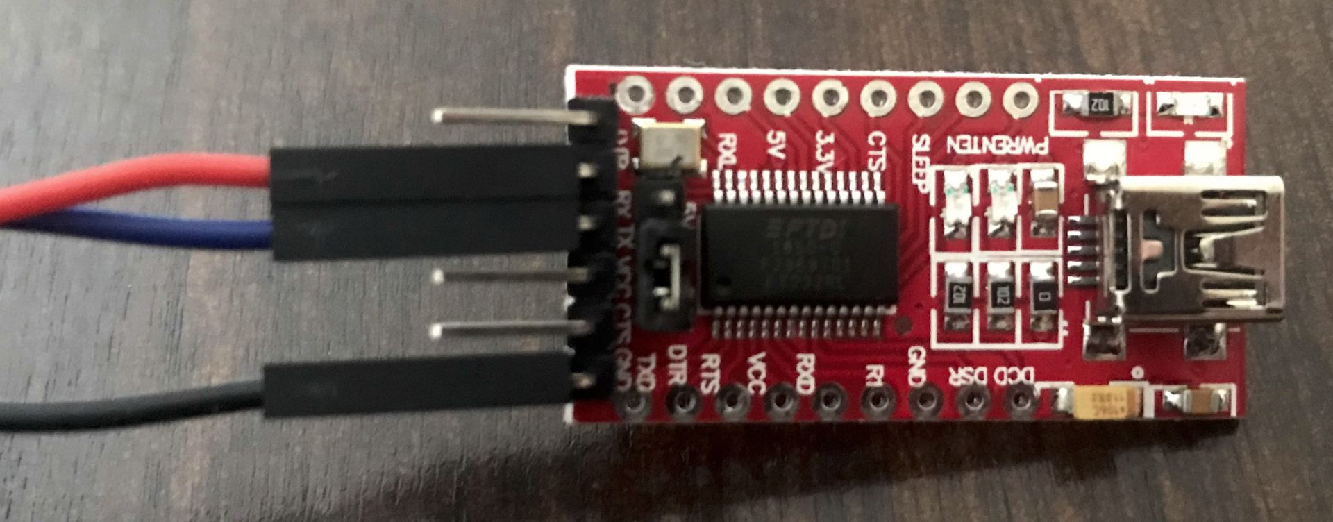 Connecting Jumper Wires to UART Converter